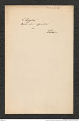 Nachlass Franz Steindachner, historischer Umschlag, Korrespondenz E. Higgins, Inv.Nr. 222.04, Seite 1